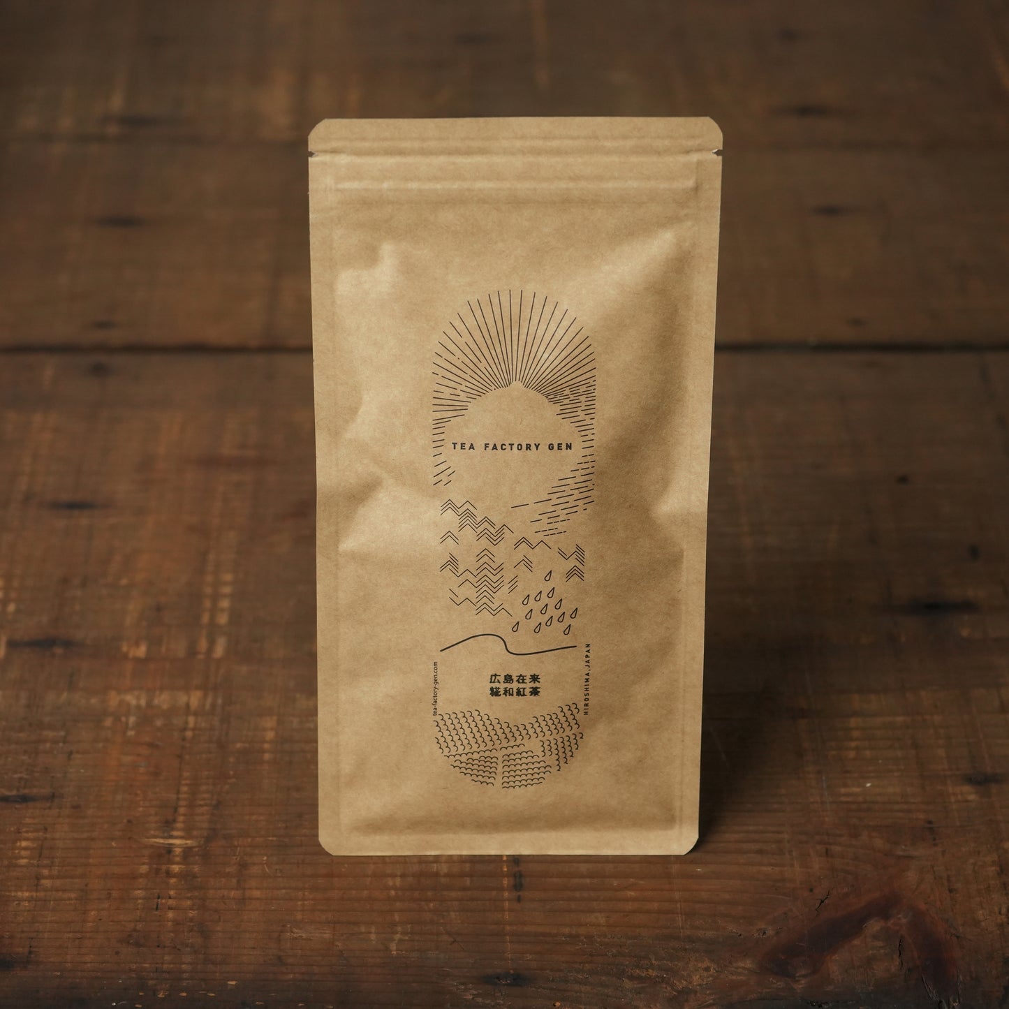 Hiroshima Zairai Koji Fermented Black Tea - Made with Sake Koji and Native Tea Leaves Craft Tea by TEA FACTORY GEN 20g/0.70 oz