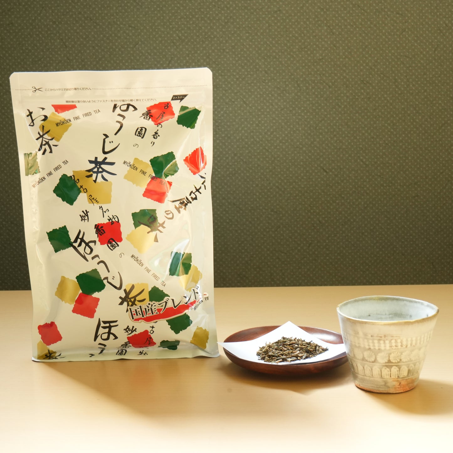 Japanese Hojicha Blend – Curated Original Roasted Green Tea by Myokoen 150g/5.2oz