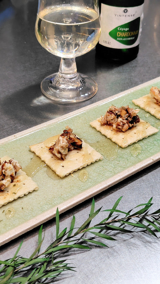 How to make "Tamari Almond Cream Cheese Canapés"