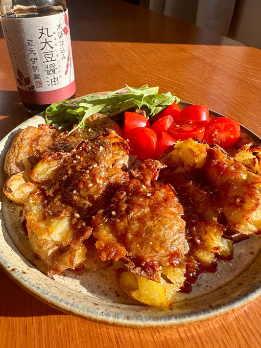 How to make "Smashed Potatoes" with tamari soy sause