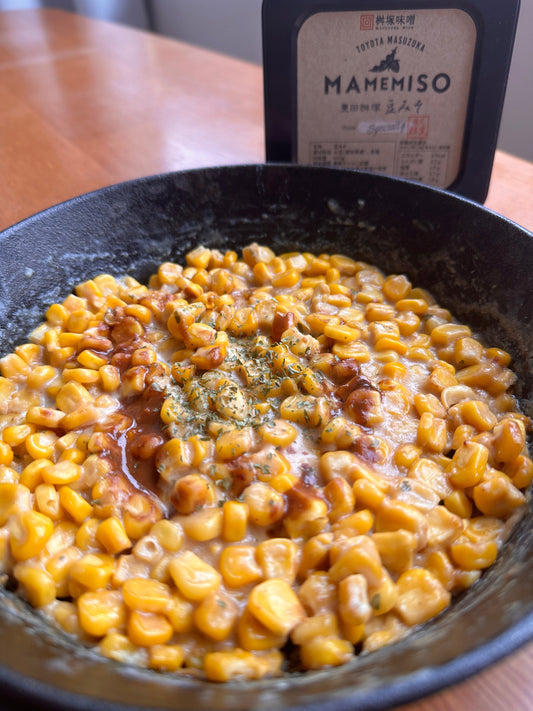 How to make Japanese Style "Miso buttered Corn" with Red miso