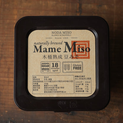 Mame Miso Gluten Free Rich Umami Soybean Paste- Noda Miso Co. 250g/8.82oz