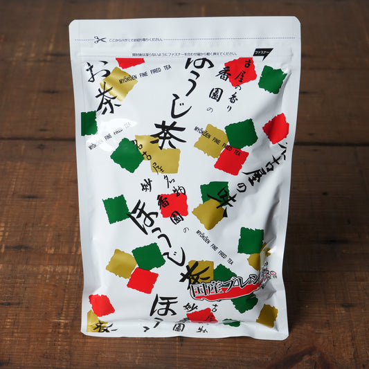 Japanese Hojicha Blend – Curated Original Roasted Green Tea by Myokoen 150g/5.2oz