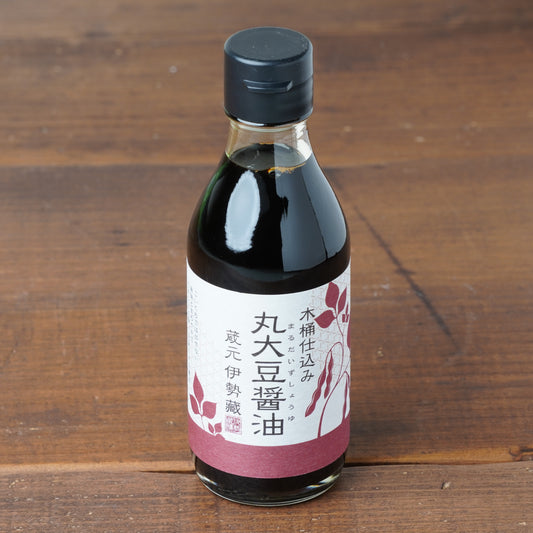 Wooden-Barrel Brewed Tamari Soy Sause – Made with Local Soybeans, Naturally Fermented for a Bright Color and Smooth Texture 6.8oz/200ml