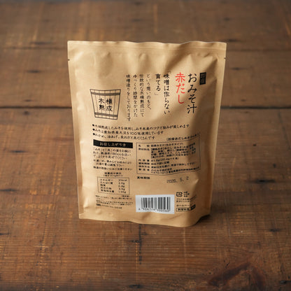 Aka-dashi Miso Soup 4Pack - Traditional Mame Miso Soup by Noda Miso Co. 81.6g/2.88oz