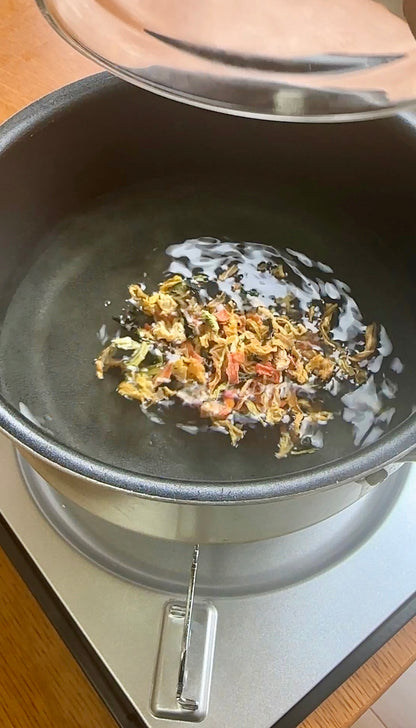 Ingredients for Chinese Cabbage Miso Soup - Hot-Air Dried Mix Japanese Vegetables by Kira Foods Co. 1.41oz/40g